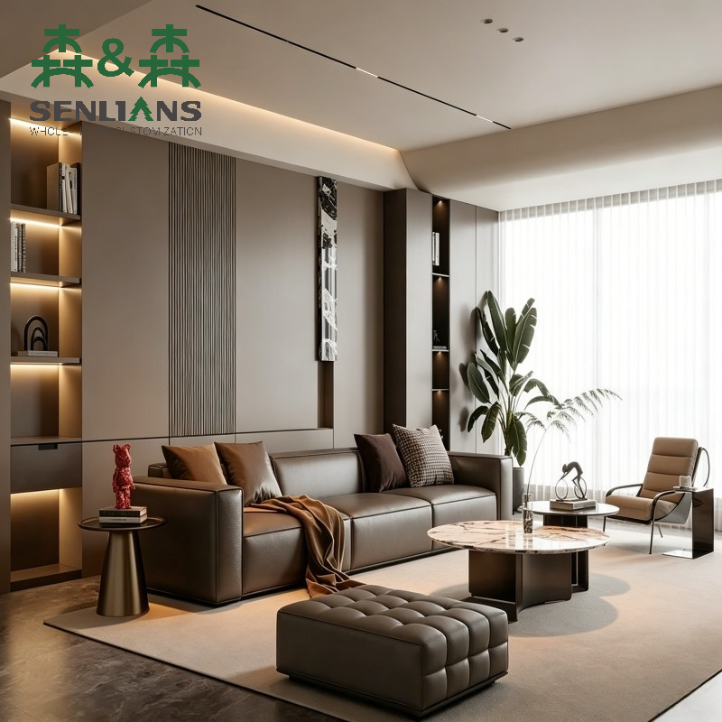 SLS Modern Wood &amp; Metal Bookshelves for Living Room Bedroom Home Office School Dining Hotel Storage Cabinet Elegant Design