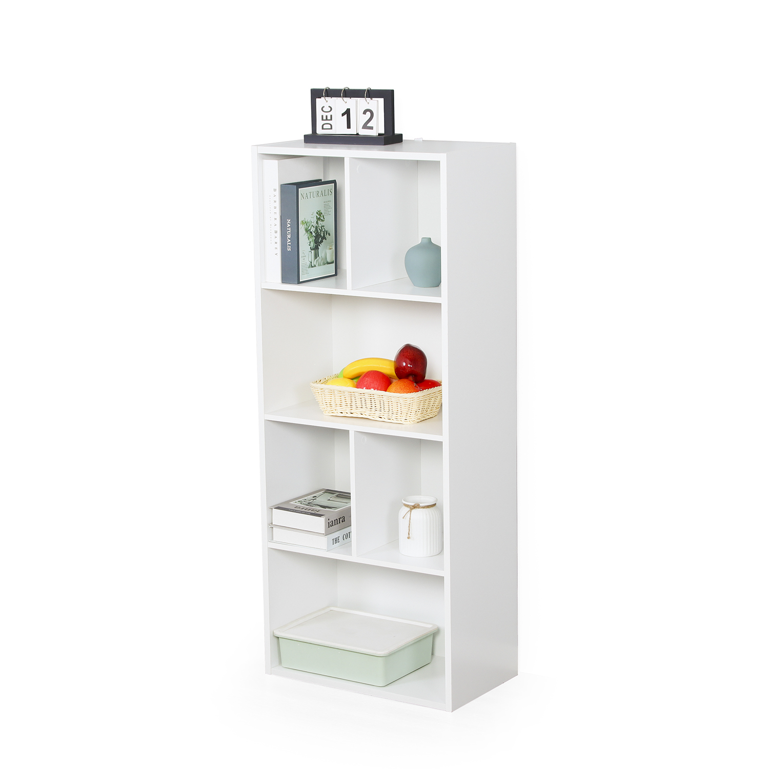 6-Cube Modern Freestanding Wood Bookcase Bookshelf Storage Shelf