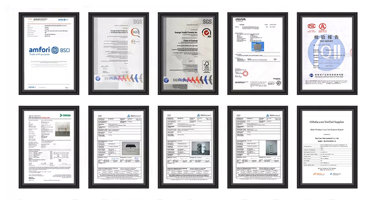 Product quality certifications