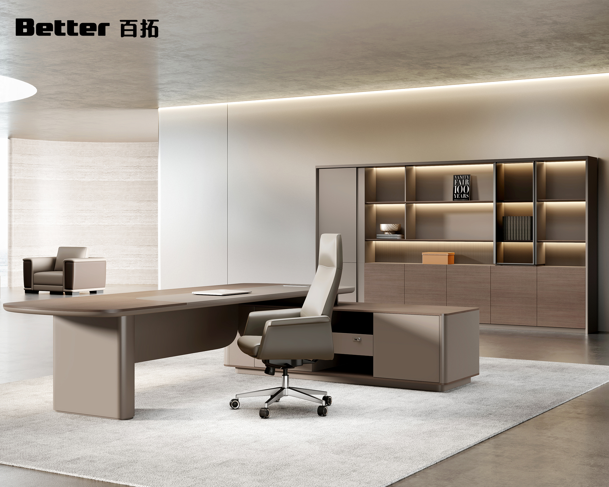 Modern Executive Office Desk Electric Height Adjustable Durable Easy Assembly Home Office Furniture