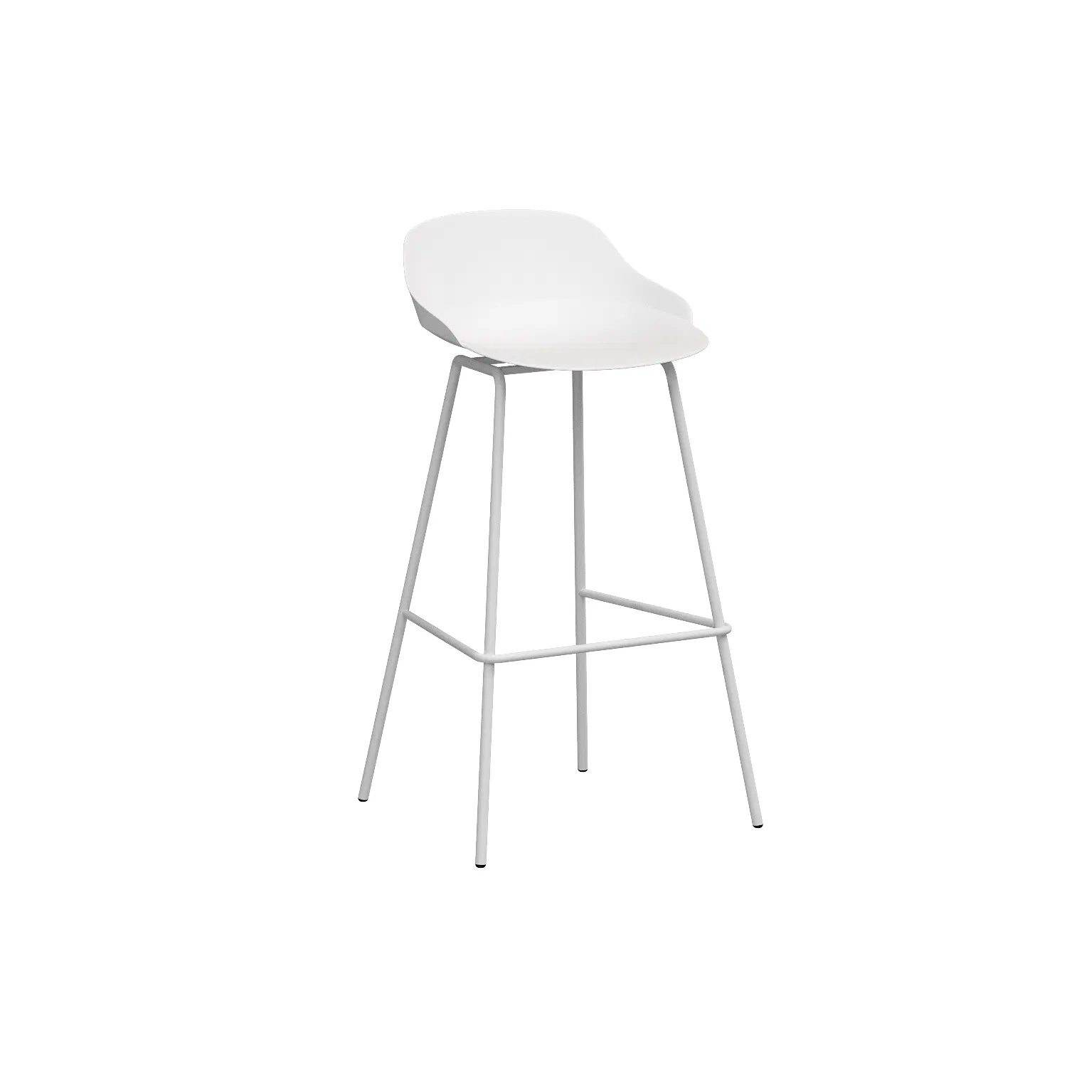 Modern Nordic Counter Bar Chair Barstools PP Sureface Light Metal High Kitchen Stool for Home Bar Steady Feature