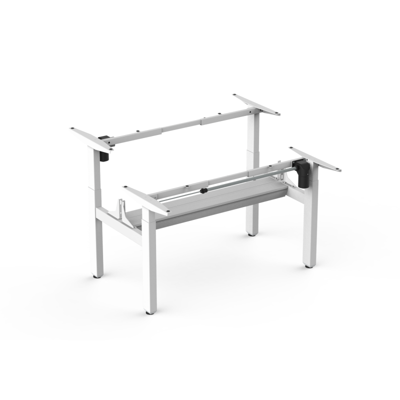 ZGO Metal Office Furniture Custom Colors H-Frame Desk Anti-Collision 25mm/s Height Adjustable Modular Extendable Modern