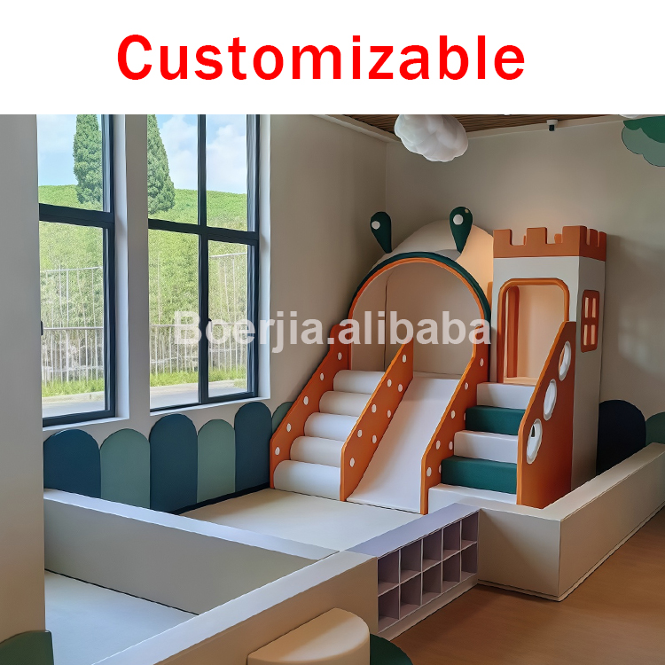 Certified Safe Play Kids Indoor Playground Equipment For Children With Soft Corner Guards And Secure Steps For Early Years Care
