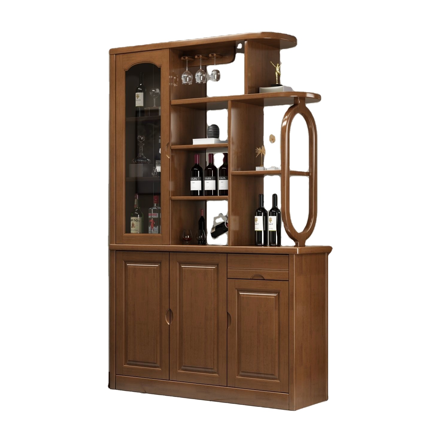 Modern Home Furniture Solid Wood Sideboard Dining Room Side Cabinet Buffet for Kitchen Dining Room Hotel Furniture Cabinet
