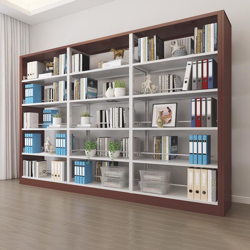 Modern Steel Metal Library Furniture Book Shelves for School Hotel Bedroom Use-Durable Storage Cabinet &amp; Bookcase