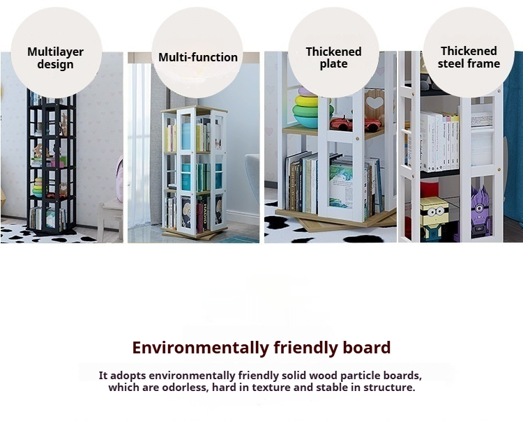 Steel Rotary Bookshelf