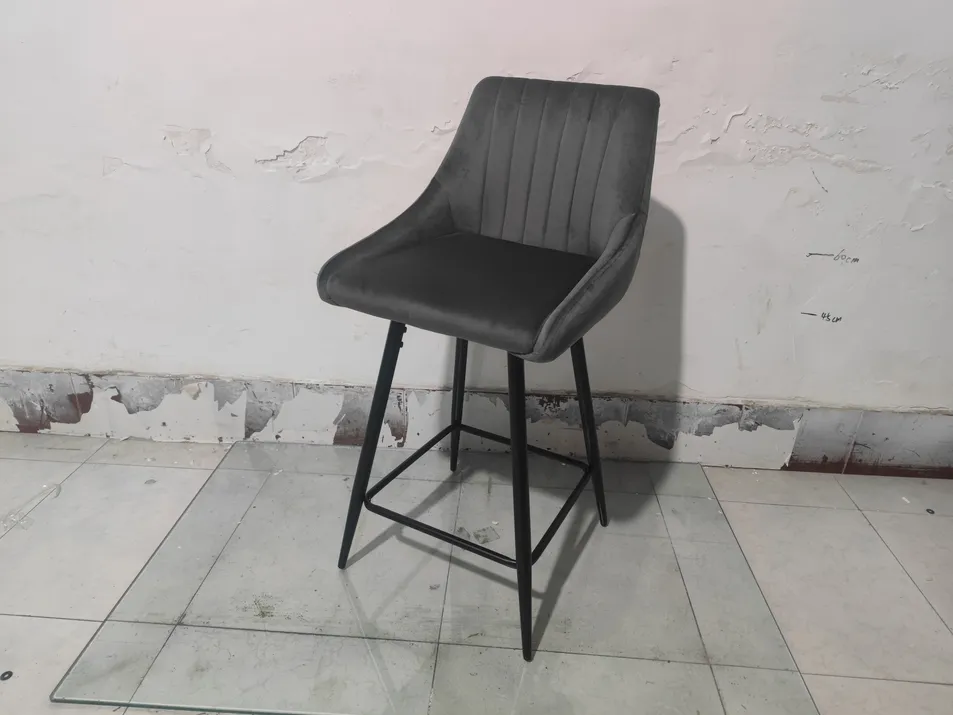 Chic Design Modern Velvet Counter Stools 30inch Height Bar Stool