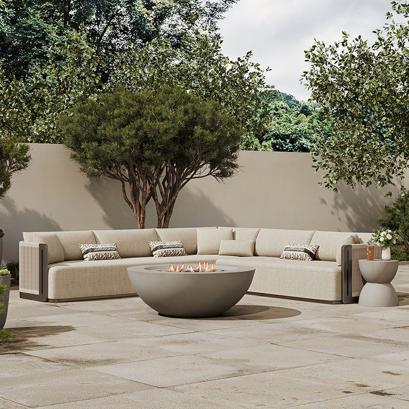 Hotel Outdoor Sofa Set Comfortable Villa Outdoor Sofa Garden Sofa Set Luxury Resort Outdoor Furniture Set Patio Outdoor Sofa Set