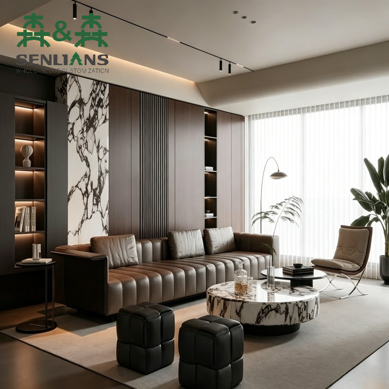 SLS Modern Wood &amp; Metal Bookshelves for Living Room Bedroom Home Office School Dining Hotel Storage Cabinet Elegant Design