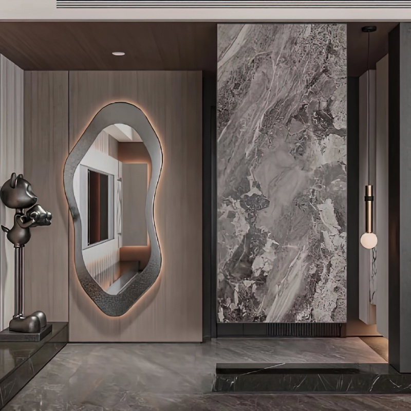 Custom Make Modern Handmade Solid Wood Mudroom Entryway Console Cabinet for Living Room Apartment Villa Hotel