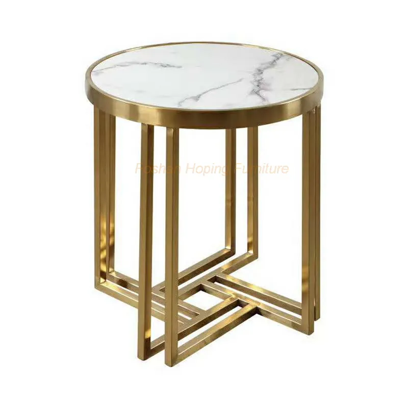 Stainless Steel Metal Living Room Nesting Coffee Table