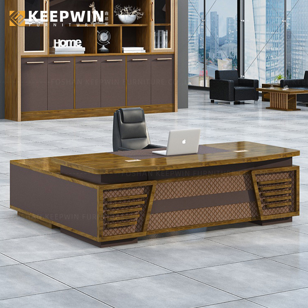 High End Office Furniture Supplier Big Office Desk Designs Wooden Executive Manager Modern Luxury Office Table