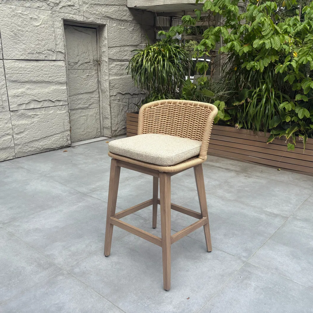 Custom Patio Garden Outdoor Furniture Metal Tall Counter Bar Stool