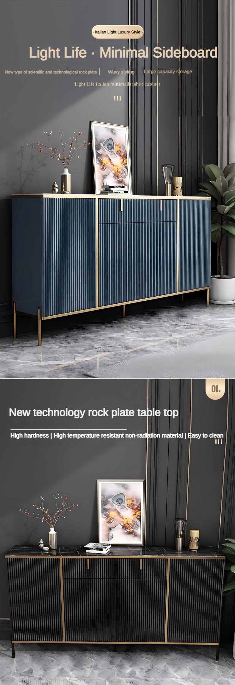 Luxury Buffet Sideboard Cabinet Detail 1