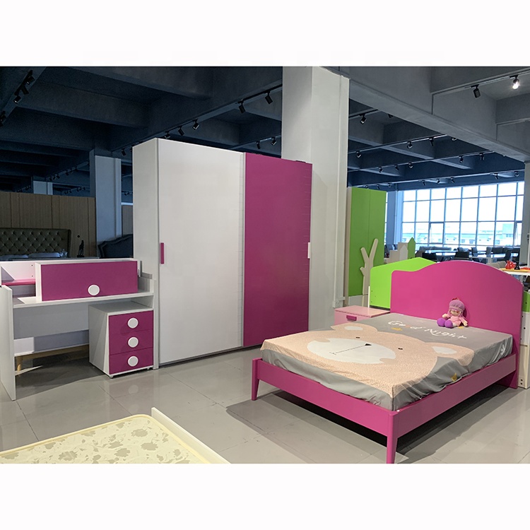 Modern High Quality Kid Room Girl Bedroom Set EUAD115 Kids Bedroom Set