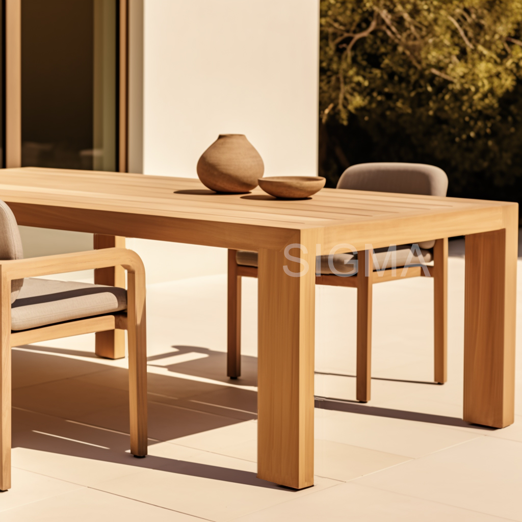 Modern Luxury Teak Wood Outdoor Furniture Living Dining Courtyards For Villa Farmhouse Living Room Parks Garden Sofas