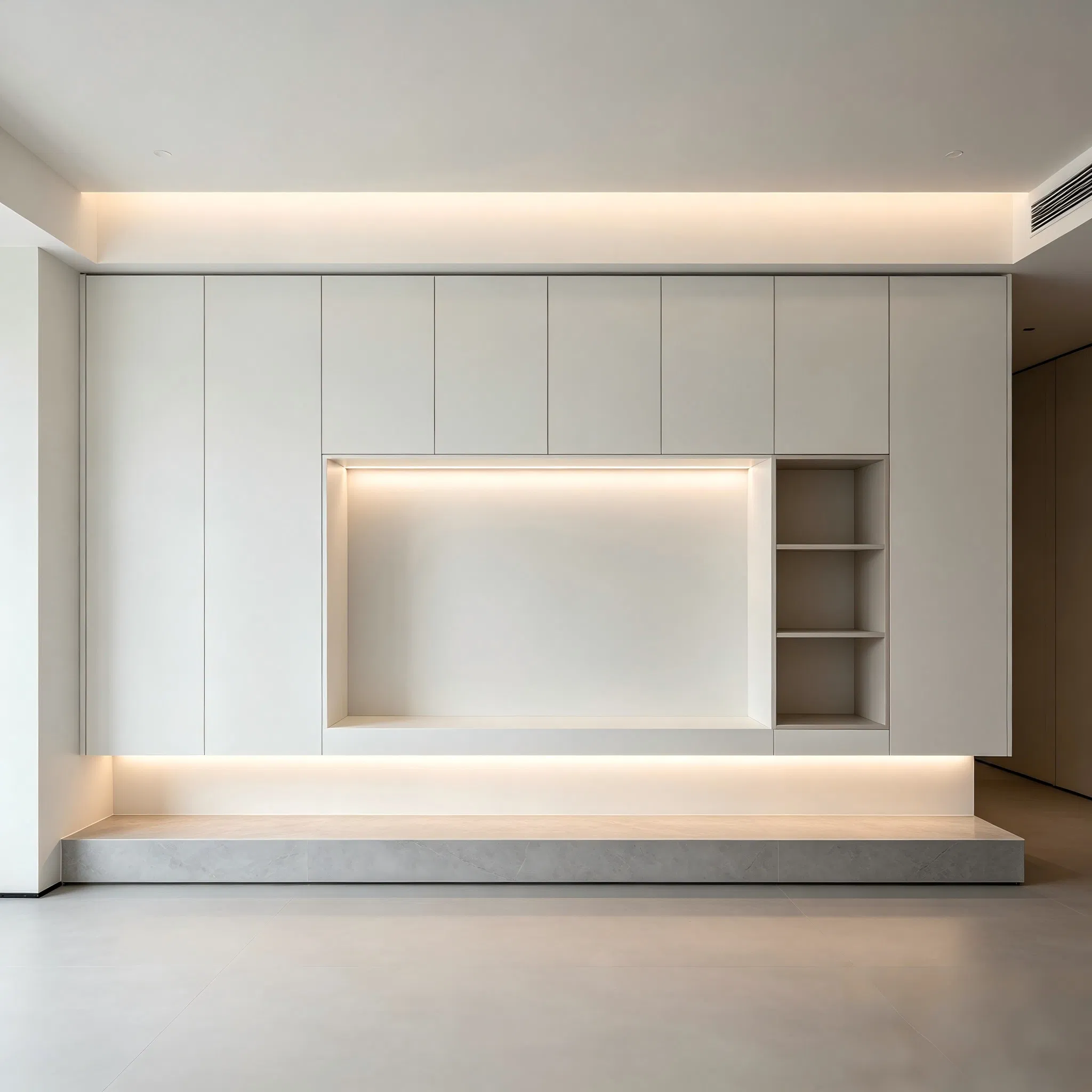 Customized Matte / High Gloss Ultra-Matte Grain Factory Direct Supply Wood Media Console