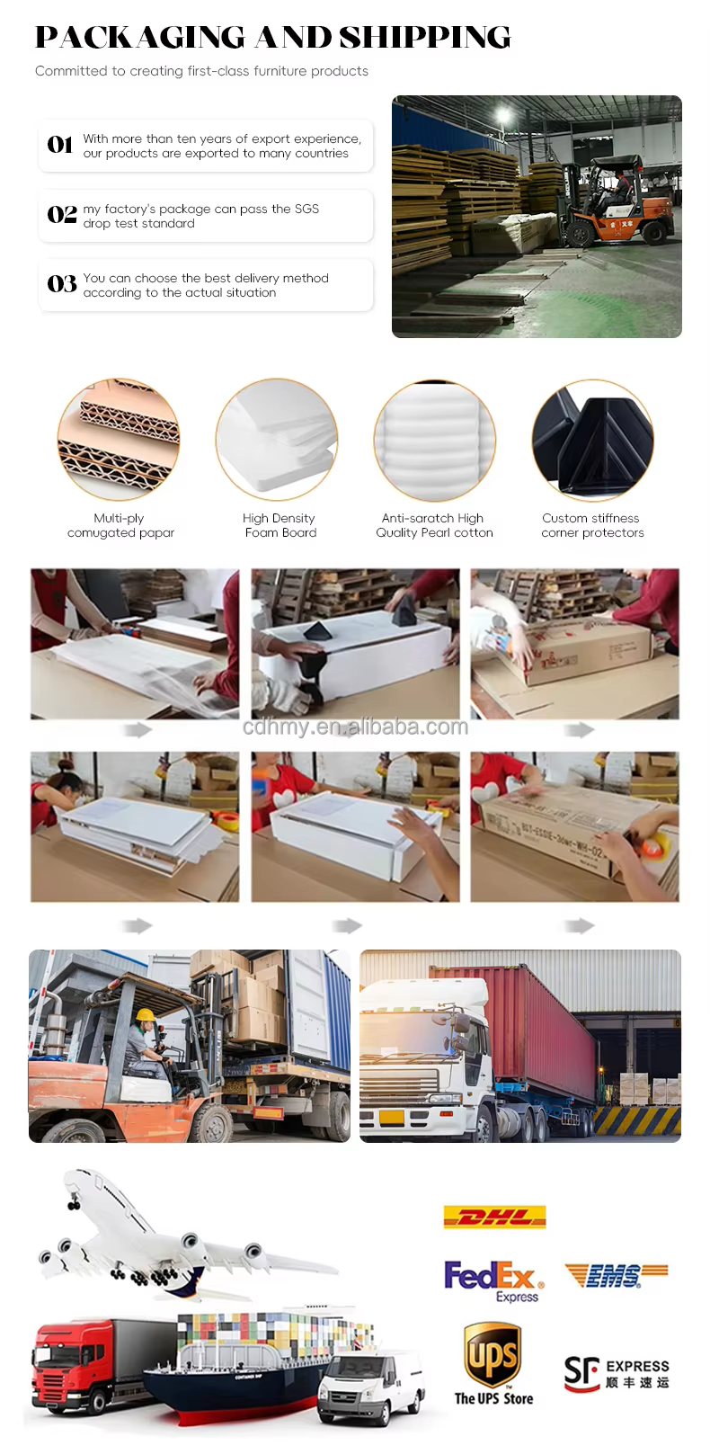 Packing and Shipping details