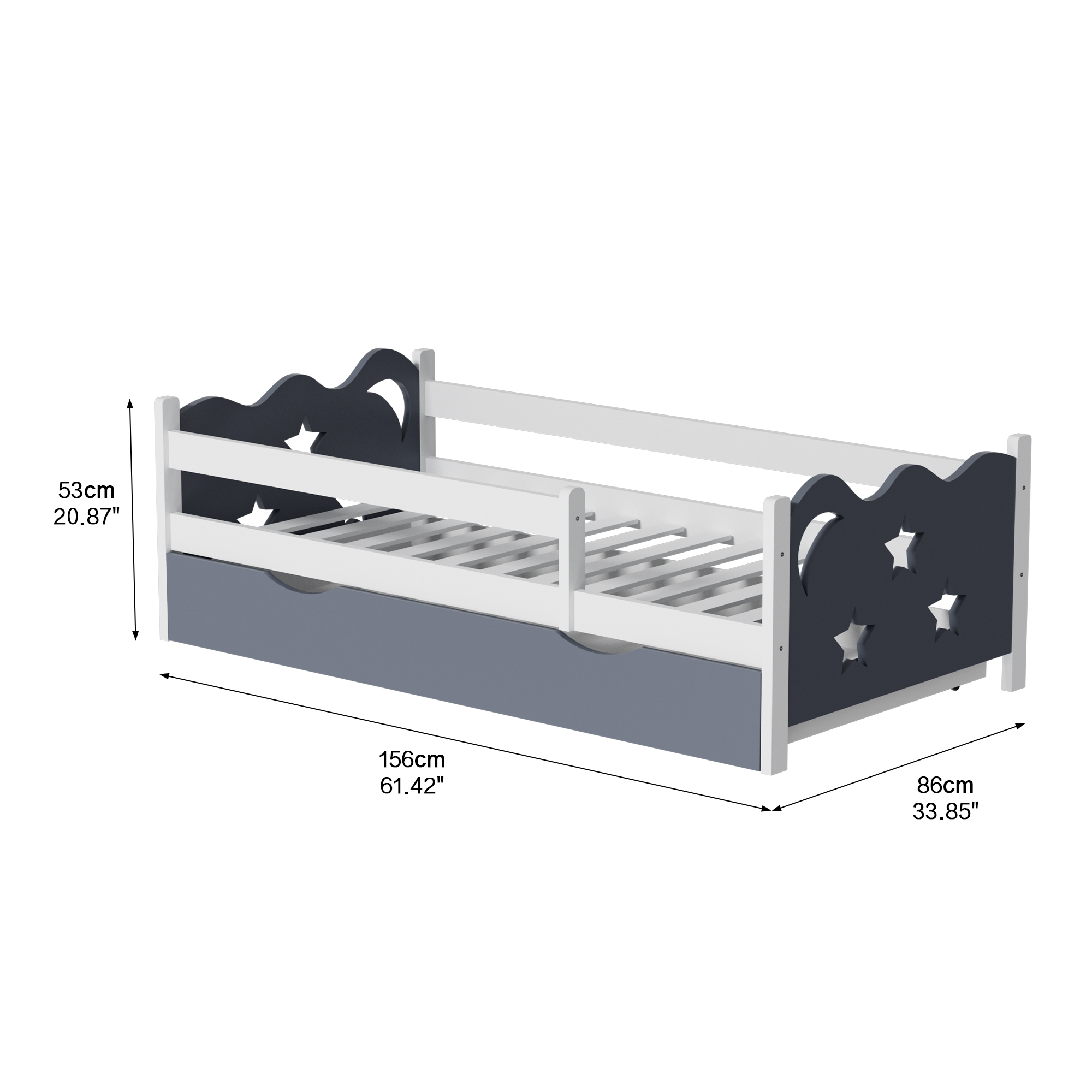 Kids' Wooden Bed Setup