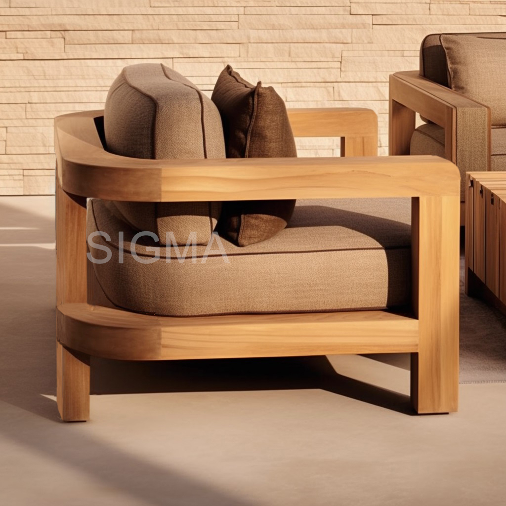 Teak Outdoor Sofa Set Detail 7