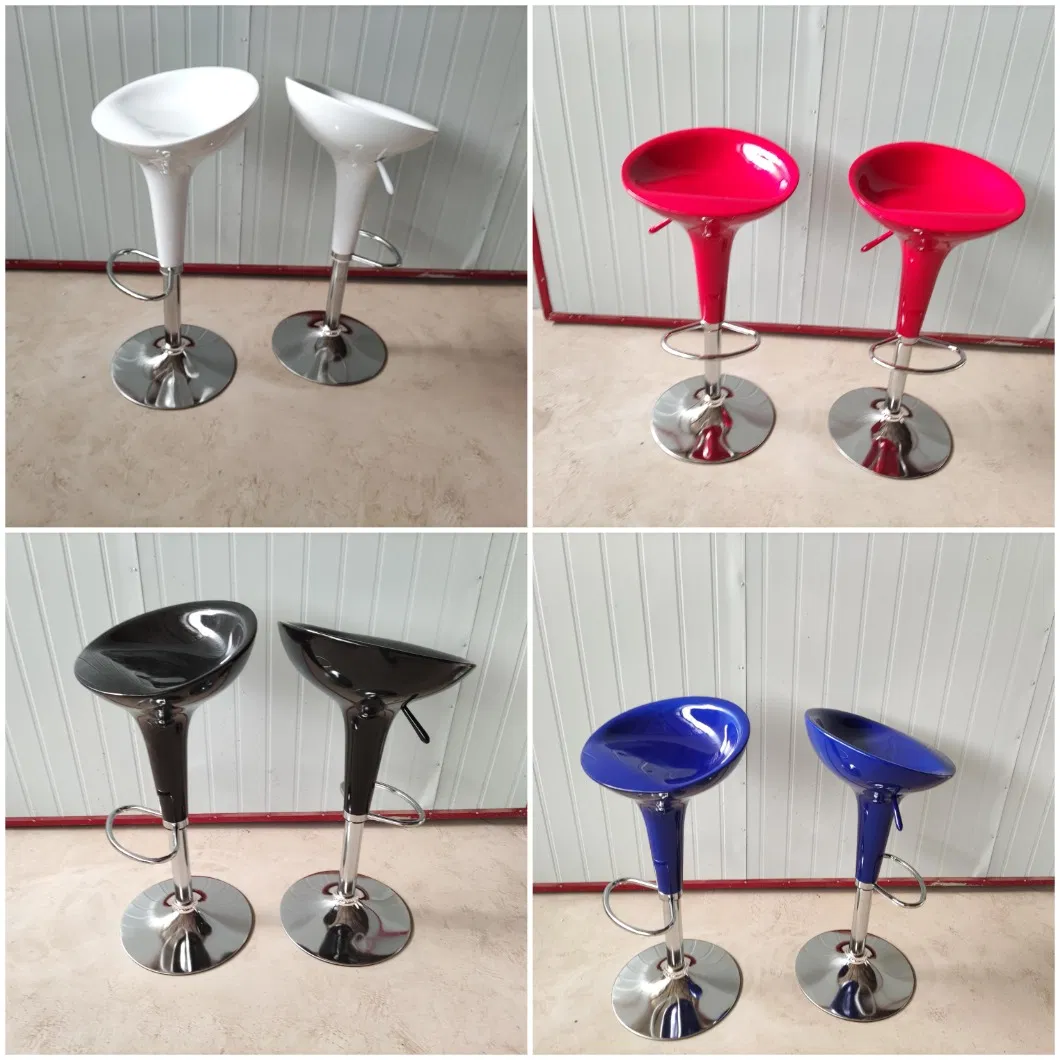 Cheap Adjustable Lifting Swivel ABS Plastic Kitchen Restaurant Counter Bar Stools for Sale Detailed Photo 3
