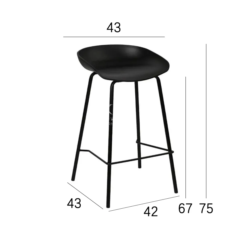 Fabric Bar Counter Stool assembly