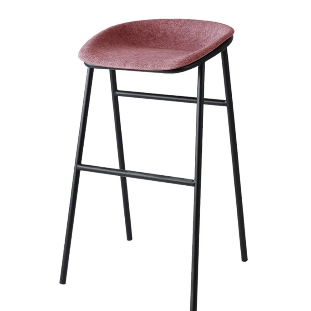 Kitchen Modern Design Metal Legs Recycled Pet Felt Seat High Bar Stool Counter Stool Kitchen Stool