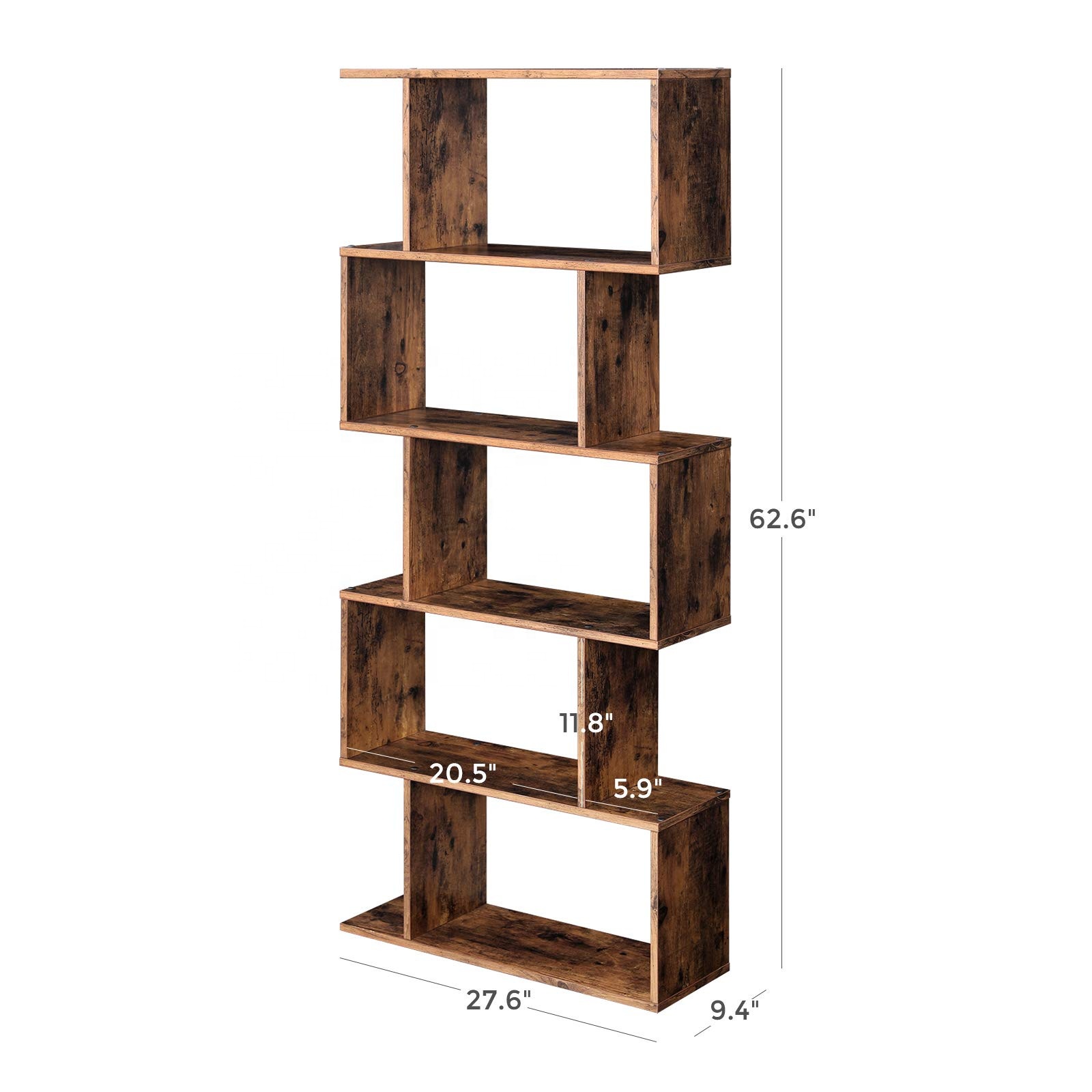 Unique Modern Design Living Room Wooden Bookshelf Bookcase Book Shelves for Home