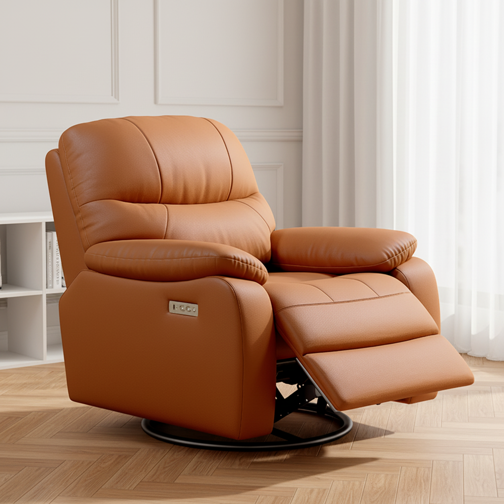 Wholesale Modern Recliner Chair With PU Leather Adjustable Lounge Reclining Sofa For Living Room Home Theater Couch
