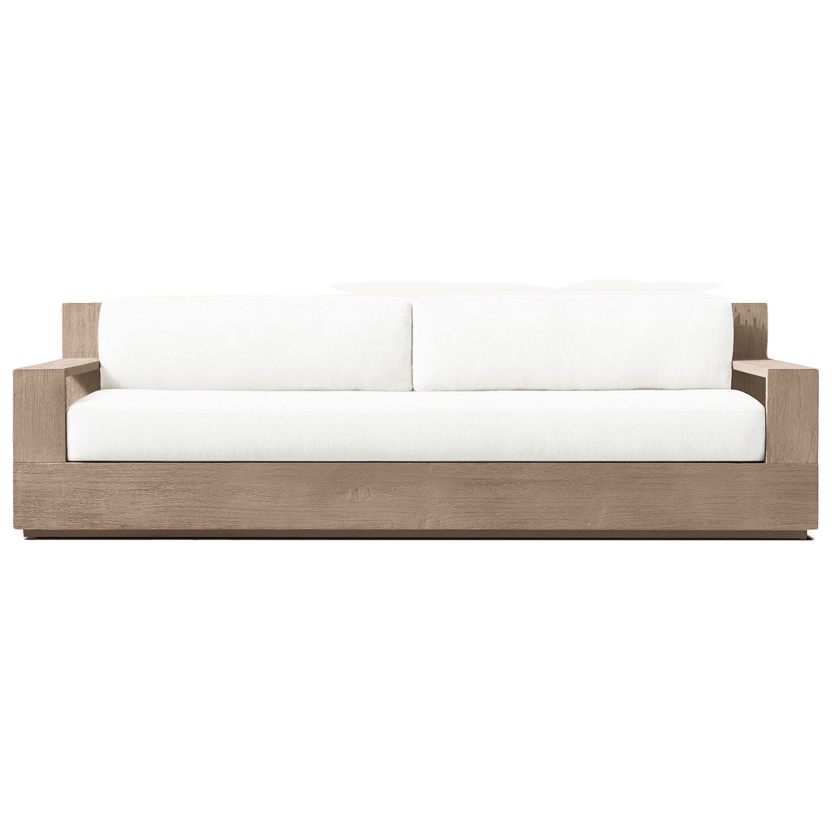 RH Modern Luxury Outdoor Teak Multi Seater Sofa Low Profile Deep Seating Waterproof Solid Wood Patio Garden Minimalist Furniture