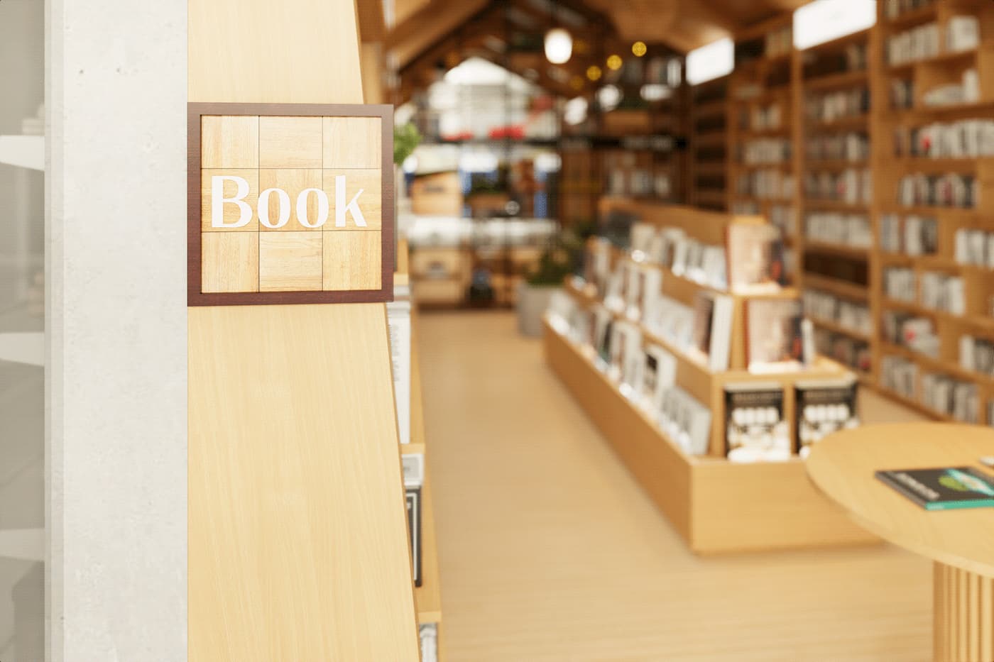 Full Custom Modern Wooden Library &amp; Bookstore Design Complete Fit-out with Bookshelves Showcases One-Stop Bookstore Decoration
