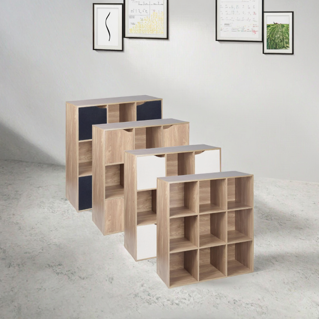 Modern Portable Solid Wood Bookshelf with 5 Shelves 10-Year Warranty for Home Office Living Room Bedroom School &amp; Hospital Decor
