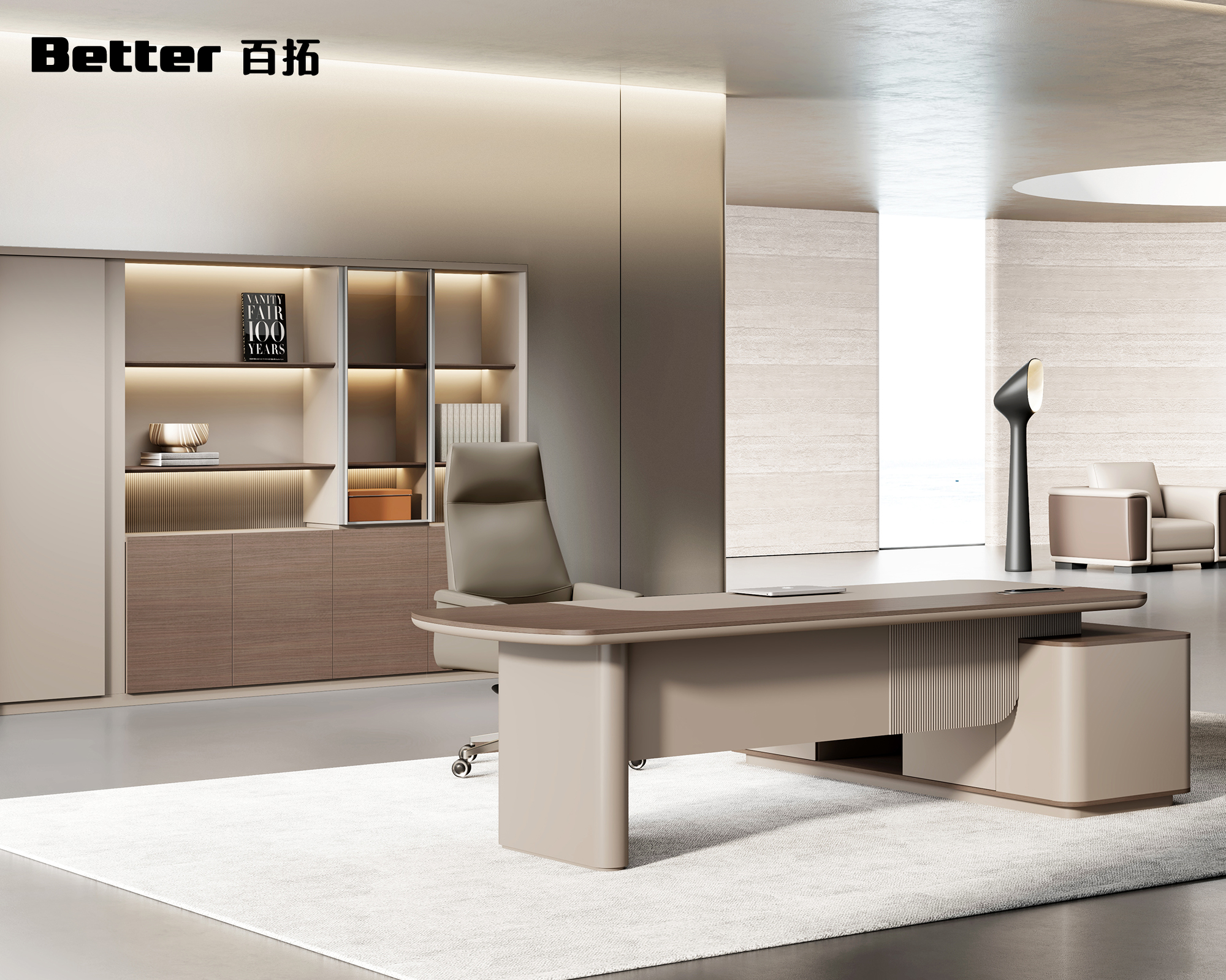 Modern Executive Office Desk Electric Height Adjustable Durable Easy Assembly Home Office Furniture