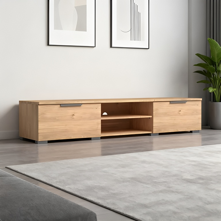 Light Luxury Furniture Stylish Modern TV Stand Media Console with Storage Solutions