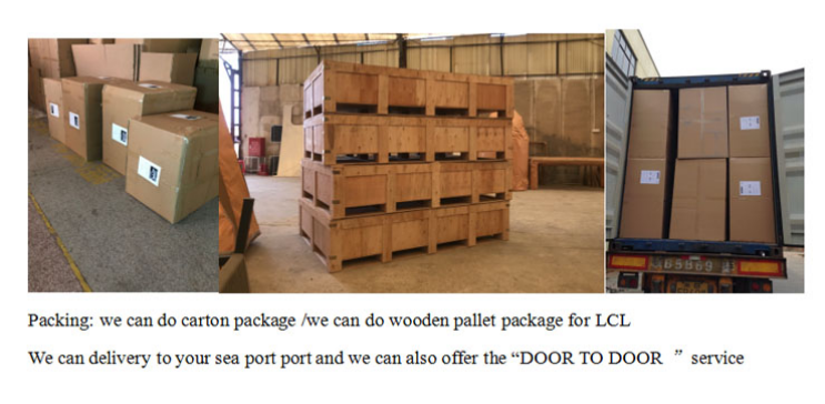 Packaging details and logistics options