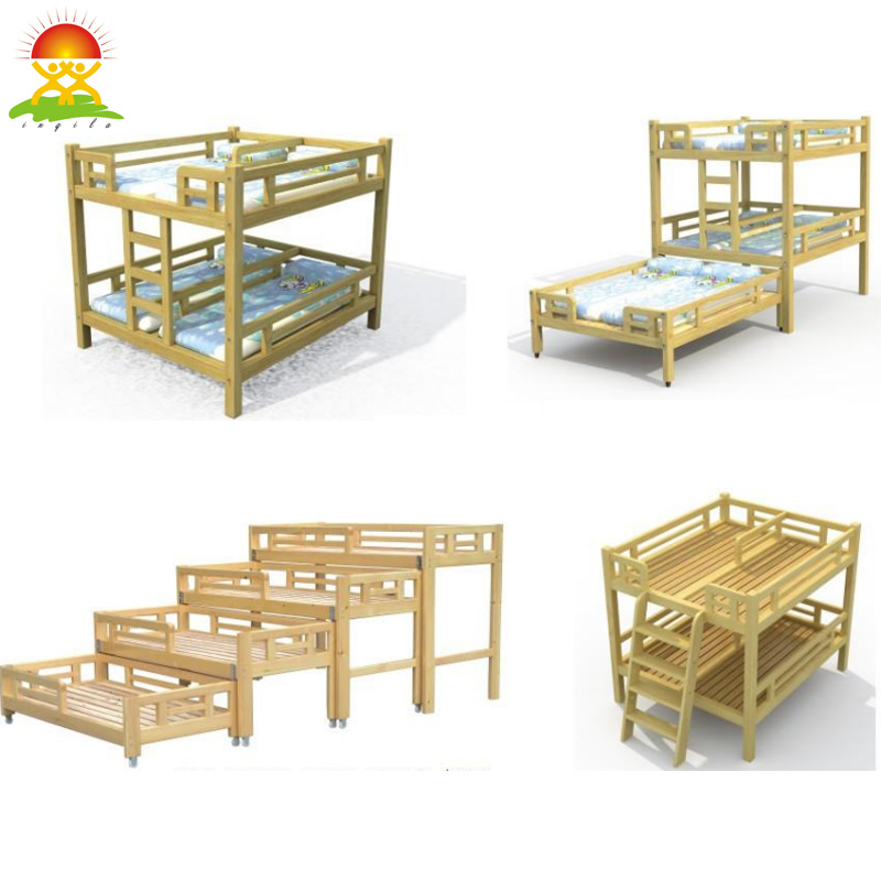 Children Wooden Bed Model