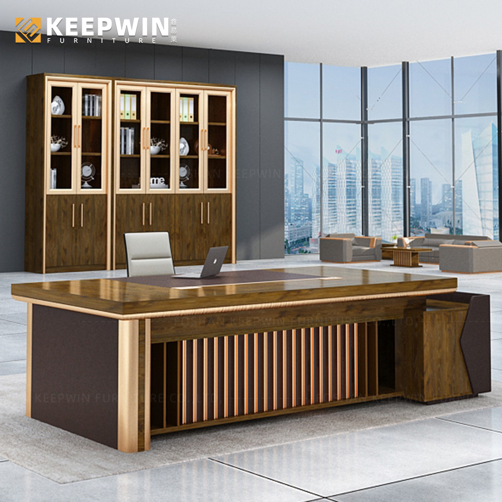 Office Furniture Executive Desk Close Up View