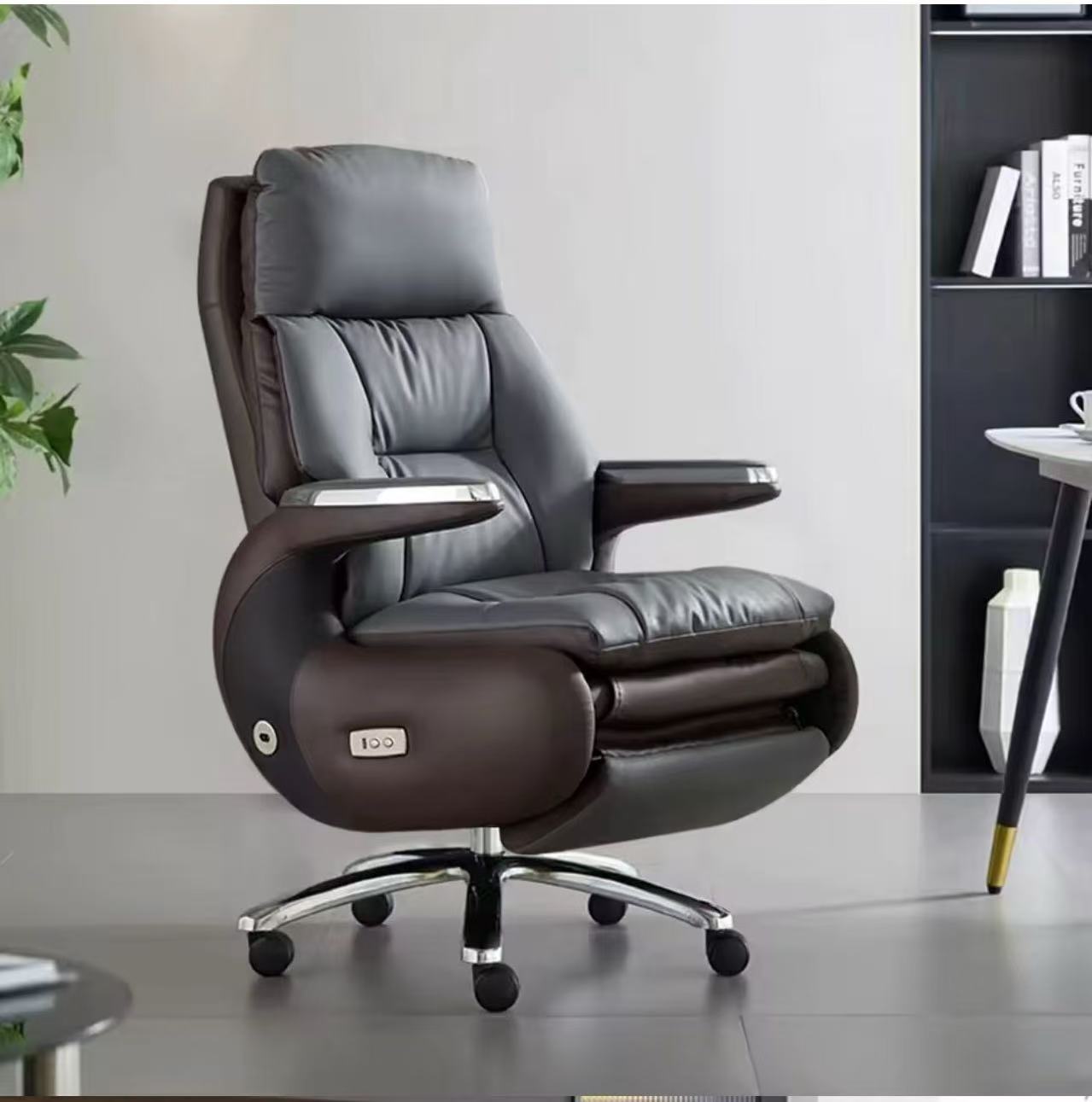 High Back Leather Office Chair View 6