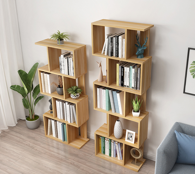 American Oak Vintage European Style Wooden Public Library House Shelf Wall Bookcases &amp; Bookshelves for Sale