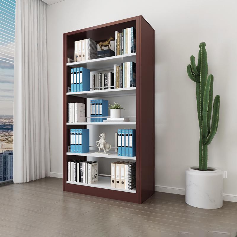 Modern Steel Metal Library Furniture Book Shelves for School Hotel Bedroom Use-Durable Storage Cabinet &amp; Bookcase
