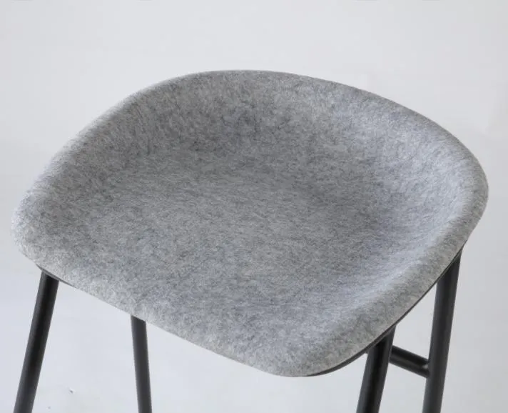 Recycled Pet Felt Seat High Bar Stool Counter Stool Details