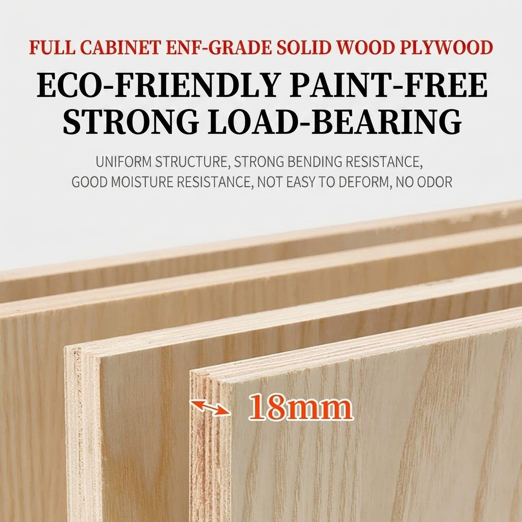 Customizable Modern Bedroom Wardrobe Freestanding Design Adjustable Shelves Eco-Friendly Durable Wood Construction Living Room