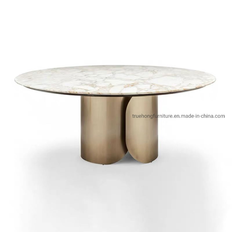 5 Star Hotel Project Stainless Steel Table High-End Customized Metal Furniture Stainless Steel Coffee Table