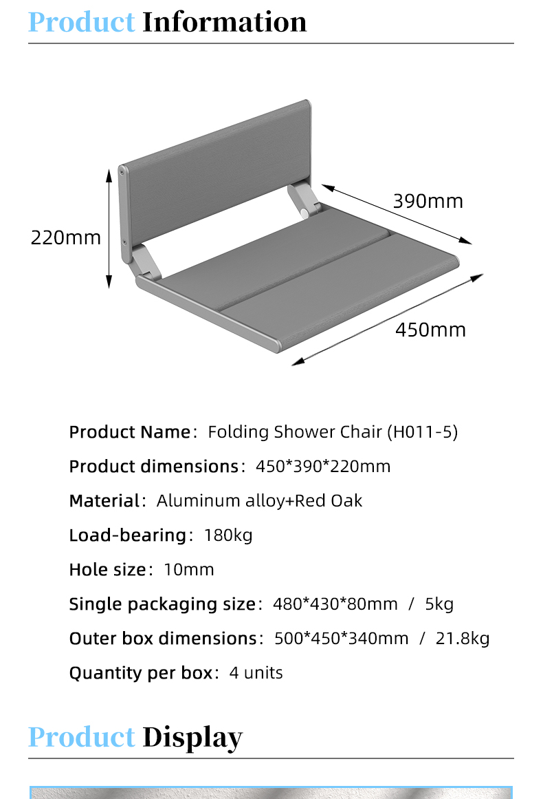 Aluminum Alloy & Wooden Foldable Wall-Mounted Shoe Bench with Storage 3