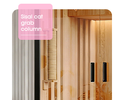 Sisal cat grab column