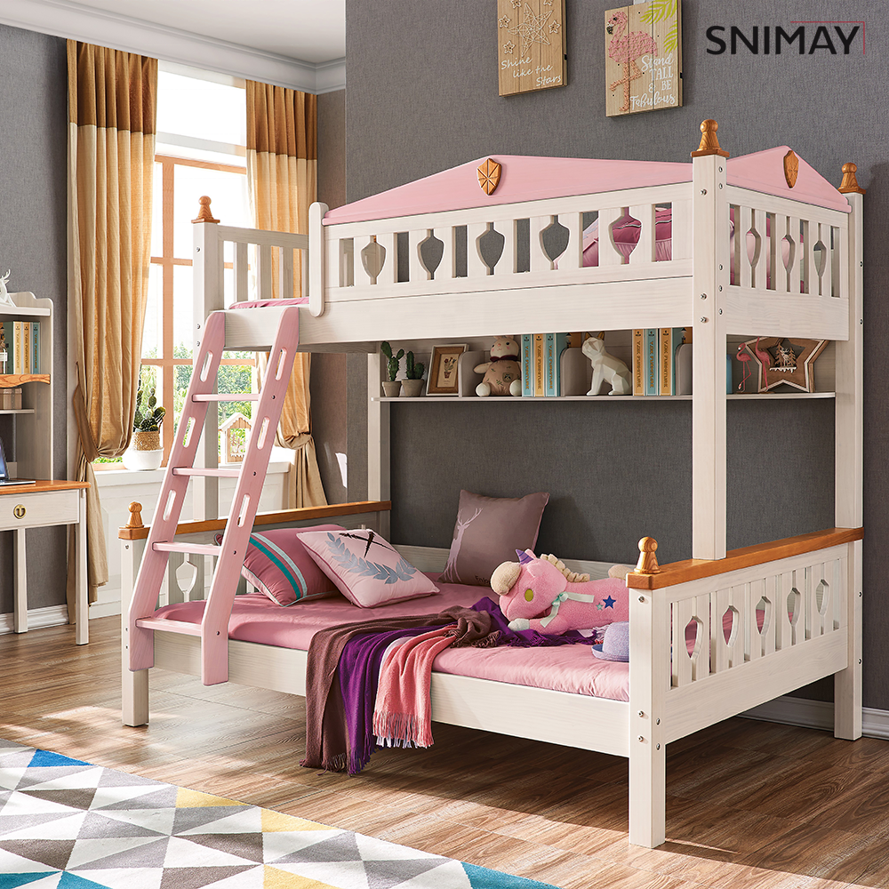 Children Bedroom Furniture Sets Wooden Bunk Bed Kids Usd Bed