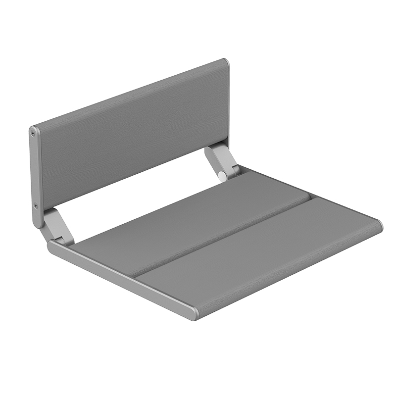 Aluminum Alloy &amp; Wooden Foldable Wall-Mounted Shoe Bench with Storage for Entryway Bathroom &amp; Hallway