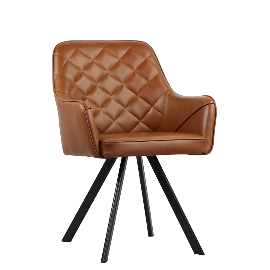 Modern PU Leather Reclining Accent Chair for Living Room and Bedroom Furniture Upholstered Reading Chair with High Backrest
