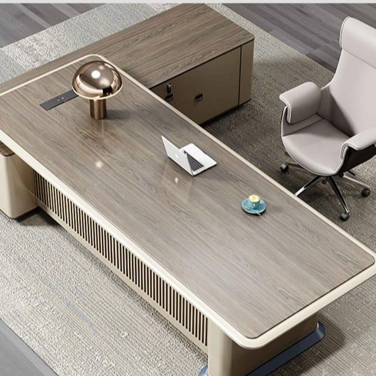 Luxury Modern Furniture Home Computer Desk Modern Boss Class Office Table L Shaped Executive Office CEO Office Desk for Sale