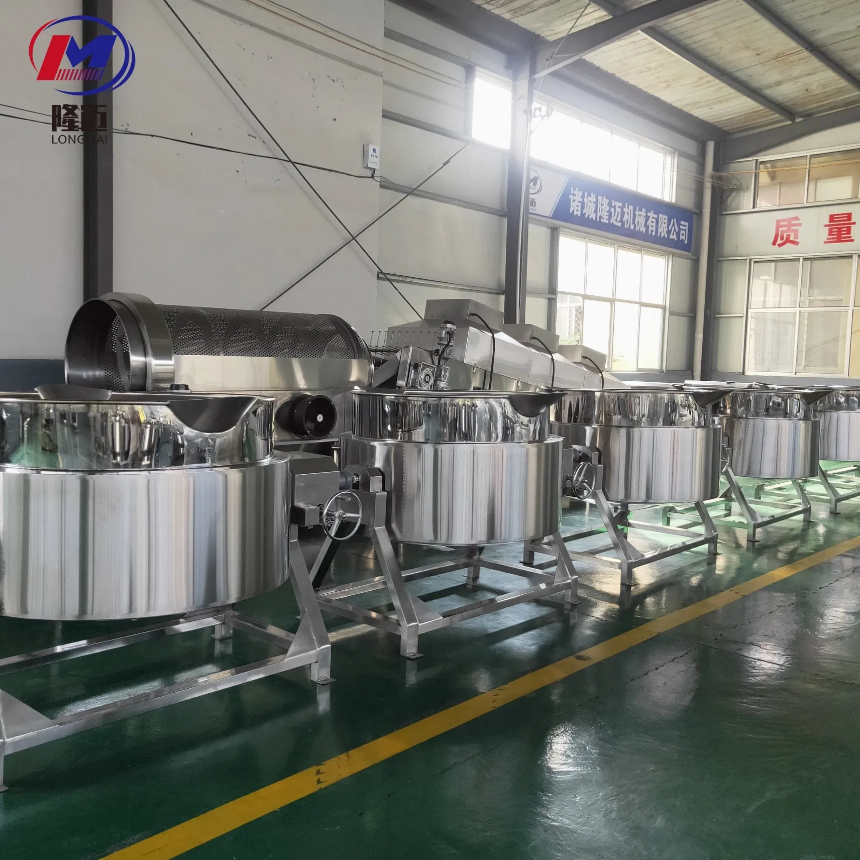 Industrial Steam Electric Oil Sugar Chicken Tilting Cooking Machine Double Jacketed Kettle